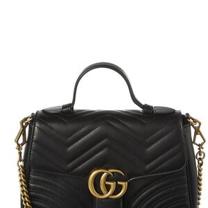 Black Quilted Leather Bag